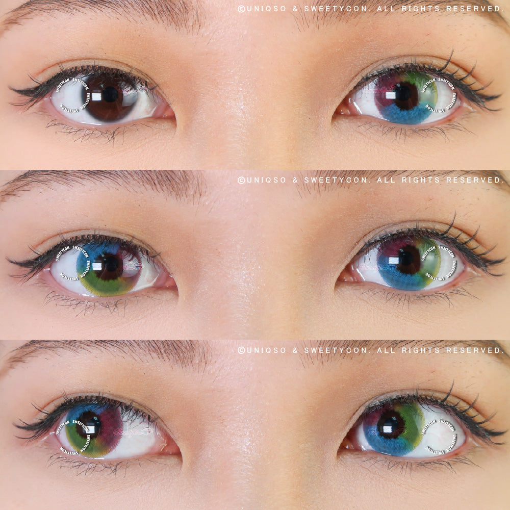 Sweety Multil Rainbow (1 lens/pack)-Colored Contacts-UNIQSO EU