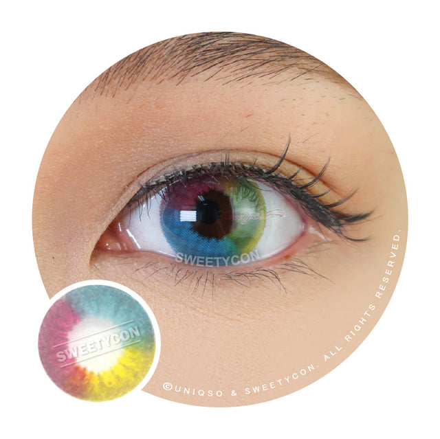 Sweety Multil Rainbow (1 lens/pack)-Colored Contacts-UNIQSO EU