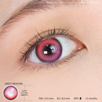 Sweety Neon Pink (1 lens/pack)-Colored Contacts-UNIQSO EU