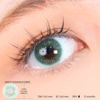 Sweety Ocean Blue Green (1 lens/pack)-Colored Contacts-UNIQSO EU