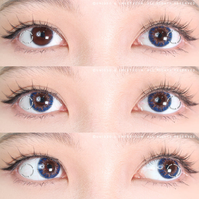 Sweety Ocean Blue Hazel (1 lens/pack)-Colored Contacts-UNIQSO EU