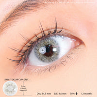Sweety Ocean Cyan Grey (1 lens/pack)-Colored Contacts-UNIQSO EU