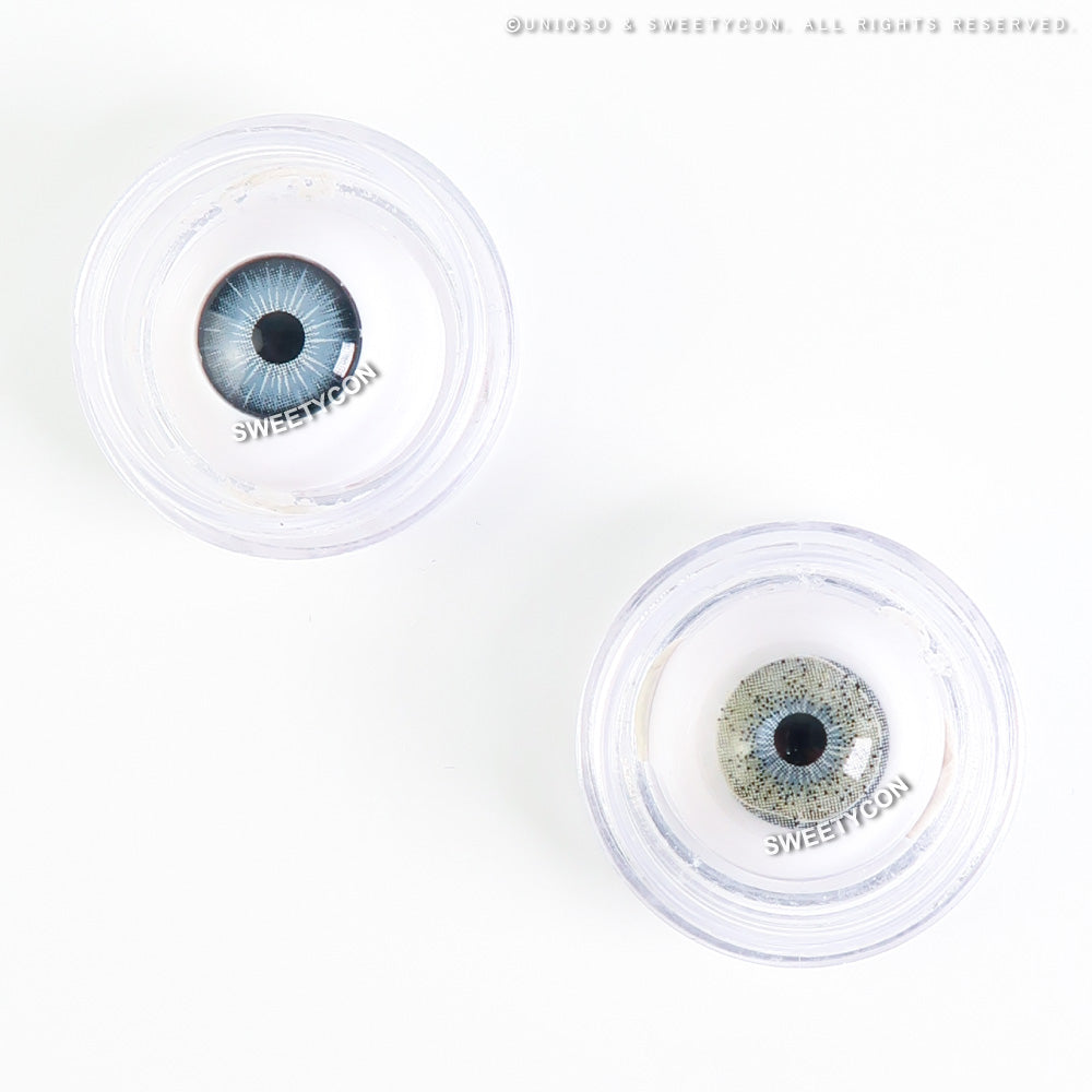 Sweety Ocean Cyan Grey (1 lens/pack)-Colored Contacts-UNIQSO EU