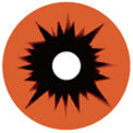 Sweety Orange Black Sclera Contacts (1 lens/pack)-Sclera Contacts-UNIQSO EU