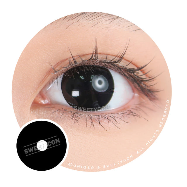 Sweety Pearl Black (Reduced Pupil) (1 lens/pack)-Colored Contacts-UNIQSO EU