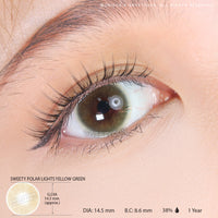 Sweety Polar Lights Yellow Green (1 lens/pack)-Colored Contacts-UNIQSO EU