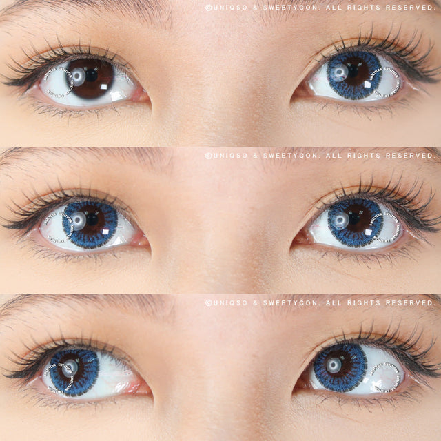 Sweety Pomelo Blue (1 lens/pack)-Colored Contacts-UNIQSO EU