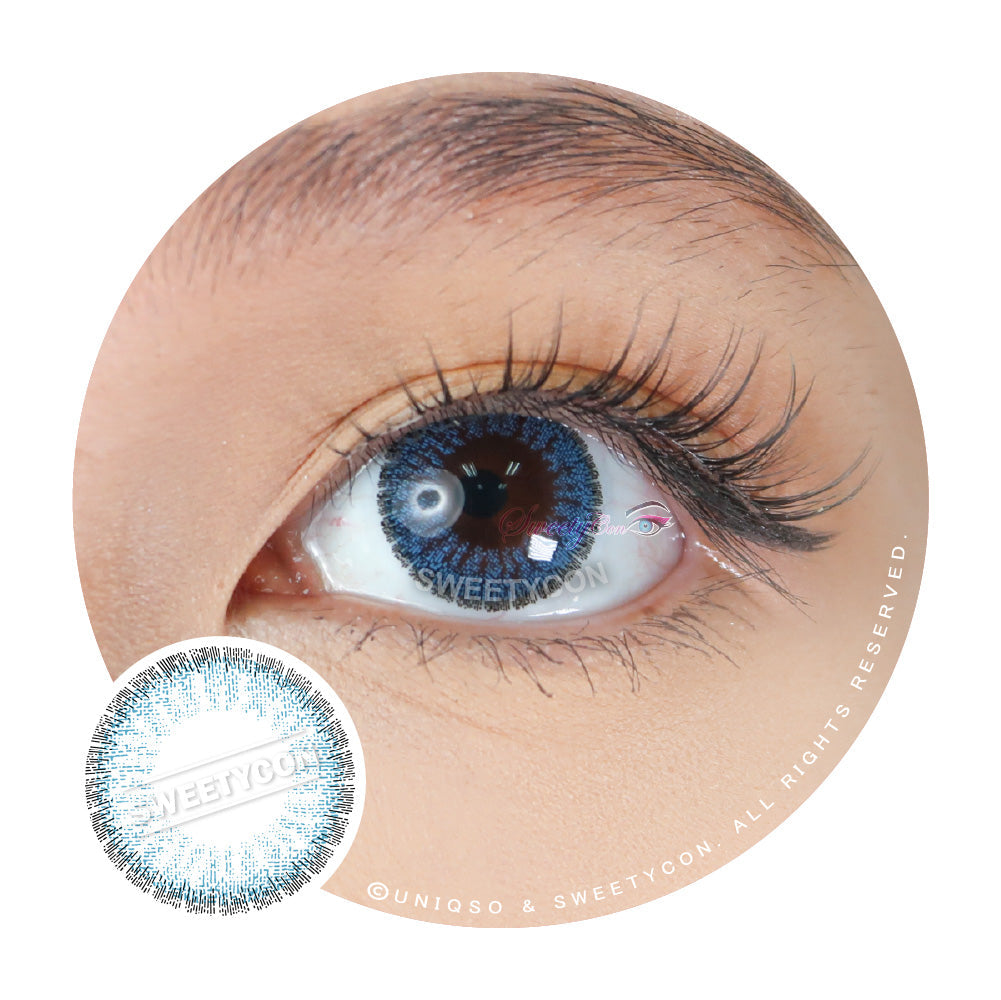Sweety Pomelo Blue (1 lens/pack)-Colored Contacts-UNIQSO EU