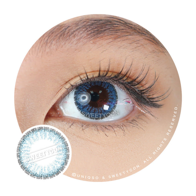 Sweety Pomelo Blue (1 lens/pack)-Colored Contacts-UNIQSO EU