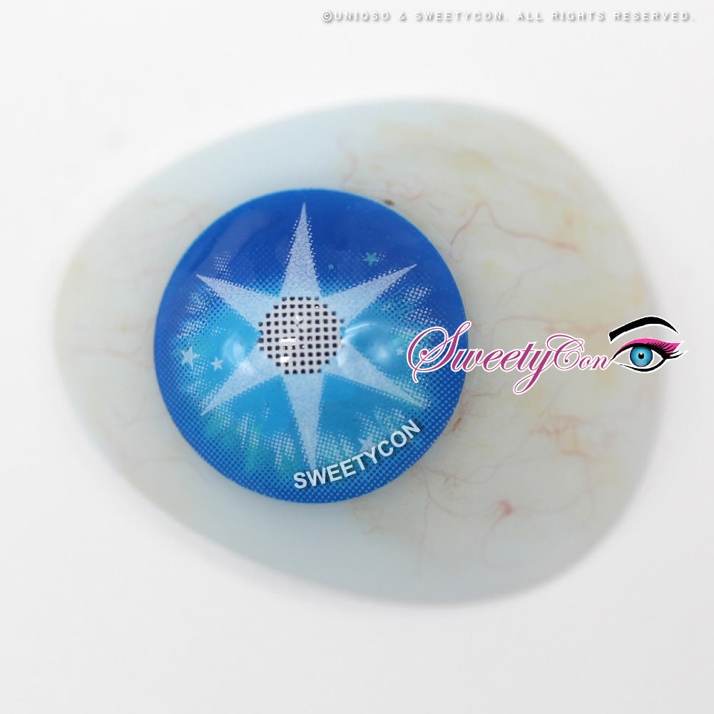 Sweety Pop Star Blue (1 lens/pack)-Colored Contacts-UNIQSO EU