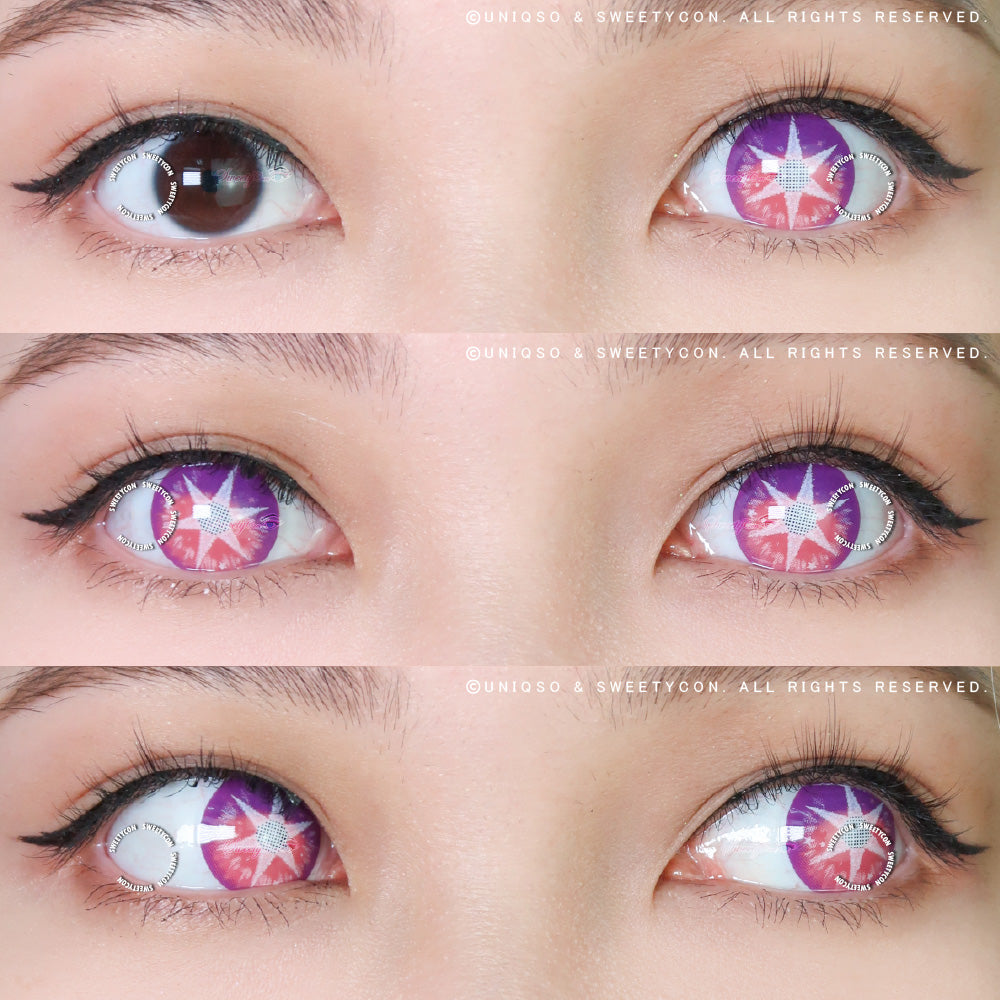 Sweety Pop Star Violet (1 lens/pack)-Colored Contacts-UNIQSO EU