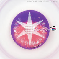 Sweety Pop Star Violet (1 lens/pack)-Colored Contacts-UNIQSO EU