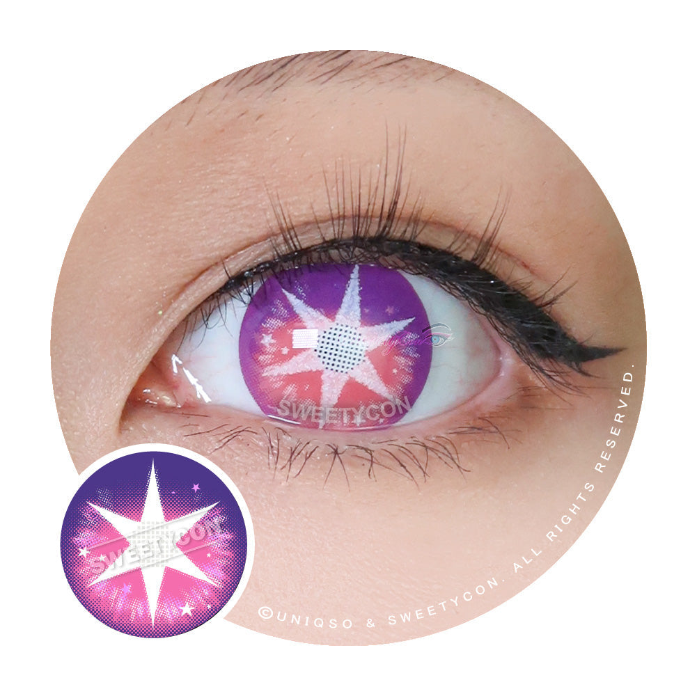 Sweety Pop Star Violet (1 lens/pack)-Colored Contacts-UNIQSO EU