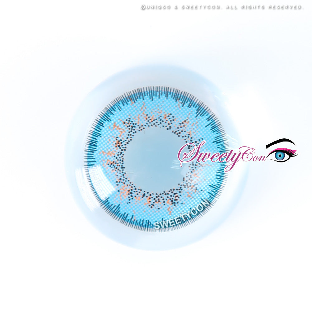 Sweety Poppy Blue (1 lens/pack)-Colored Contacts-UNIQSO EU