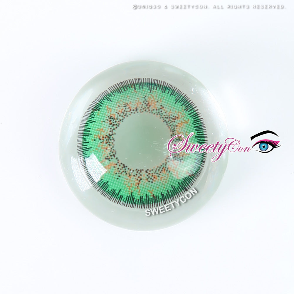 Sweety Poppy Green (1 lens/pack)-Colored Contacts-UNIQSO EU