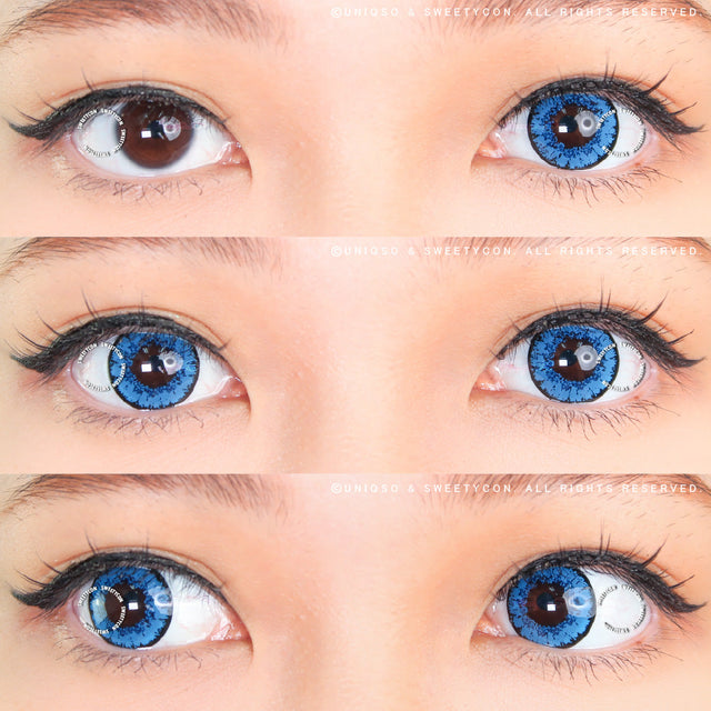 Sweety Queen Dark Blue (1 lens/pack)-Colored Contacts-UNIQSO EU