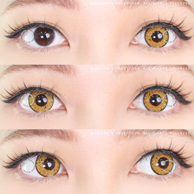 Sweety Queen Gold Yellow (1 lens/pack)-Colored Contacts-UNIQSO EU