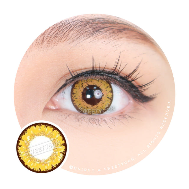 Sweety Queen Gold Yellow (1 lens/pack)-Colored Contacts-UNIQSO EU