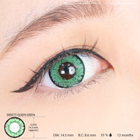 Sweety Queen Green (1 lens/pack)-Colored Contacts-UNIQSO EU