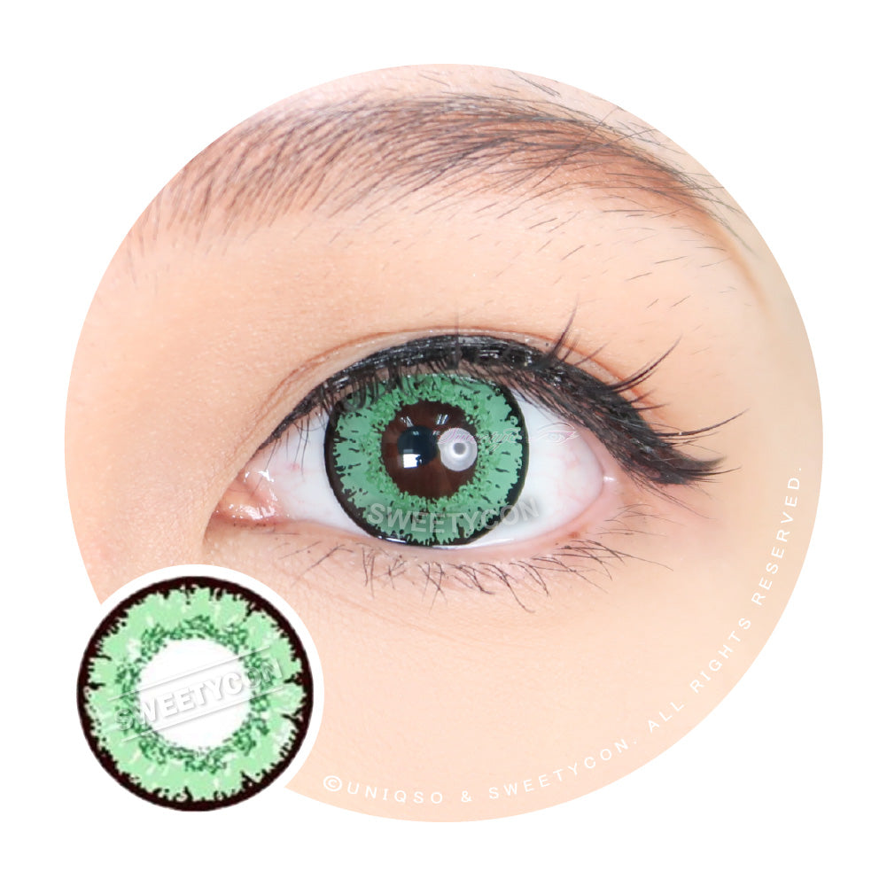 Sweety Queen Green (1 lens/pack)-Colored Contacts-UNIQSO EU