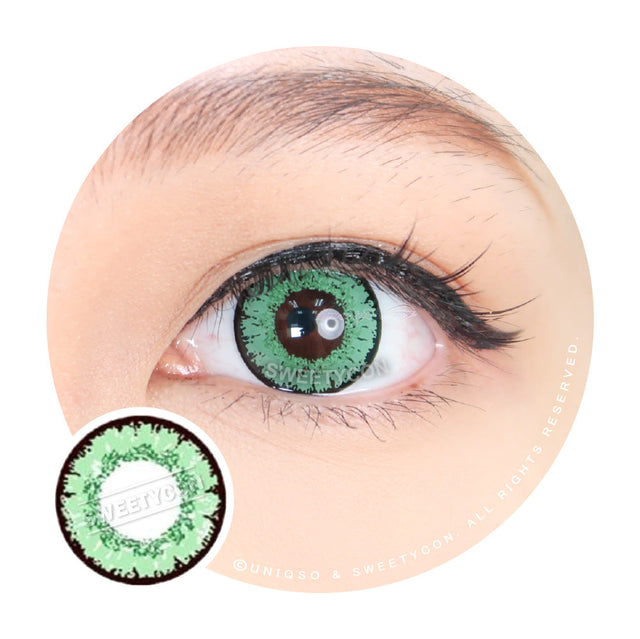 Sweety Queen Green (1 lens/pack)-Colored Contacts-UNIQSO EU