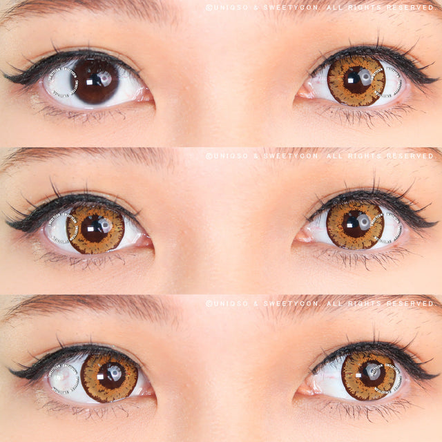 Sweety Queen Light Brown (1 lens/pack)-Colored Contacts-UNIQSO EU