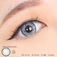 Sweety Queen Light Grey (1 lens/pack)-Colored Contacts-UNIQSO EU