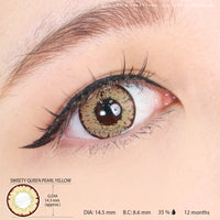Sweety Queen Pearl Yellow (1 lens/pack)-Colored Contacts-UNIQSO EU