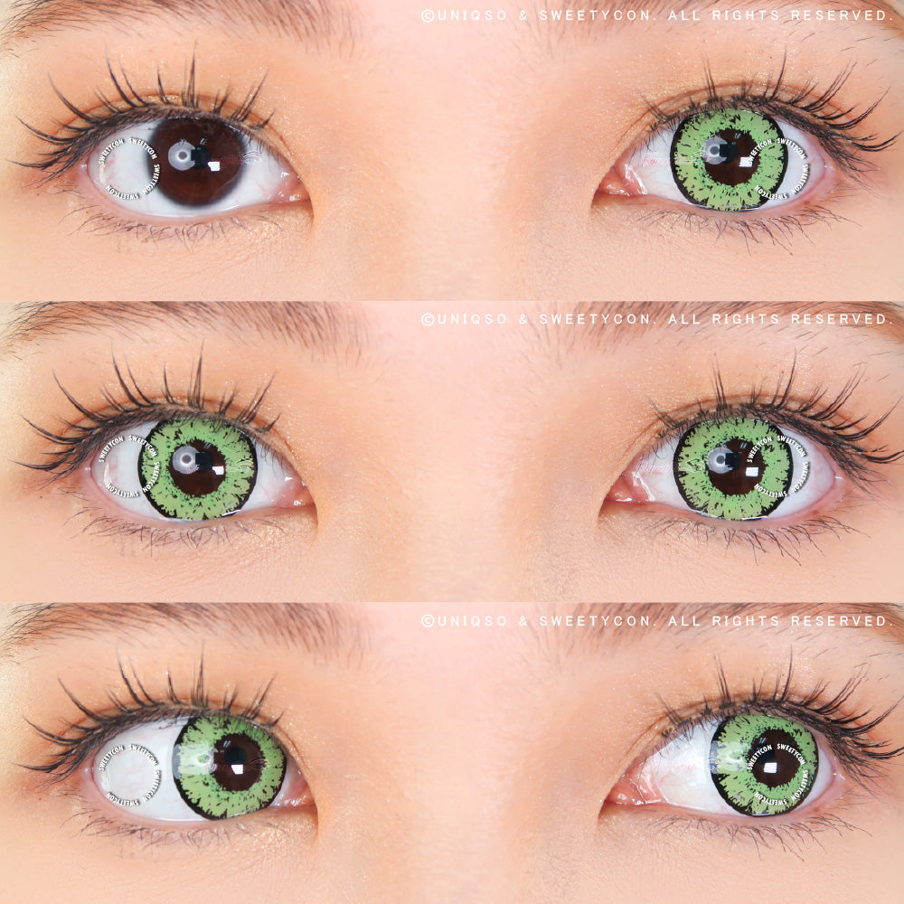 Sweety Queen Yellow Green (1 lens/pack)-Colored Contacts-UNIQSO EU