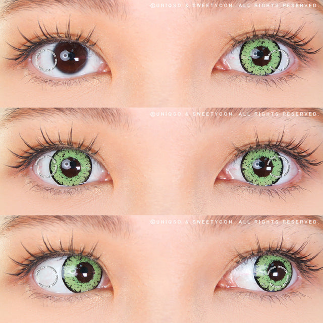 Sweety Queen Yellow Green (1 lens/pack)-Colored Contacts-UNIQSO EU