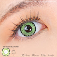 Sweety Queen Yellow Green (1 lens/pack)-Colored Contacts-UNIQSO EU