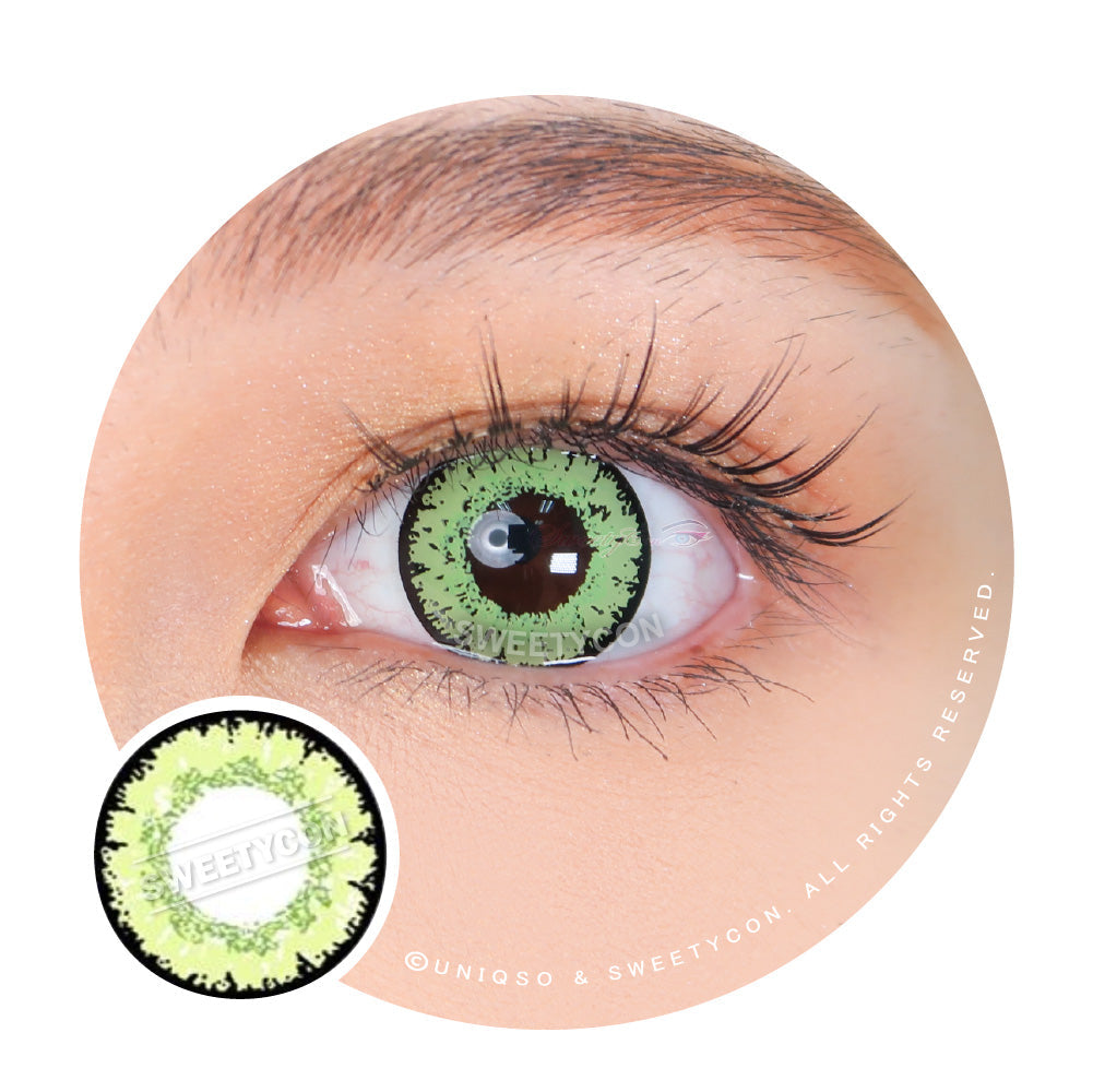 Sweety Queen Yellow Green (1 lens/pack)-Colored Contacts-UNIQSO EU