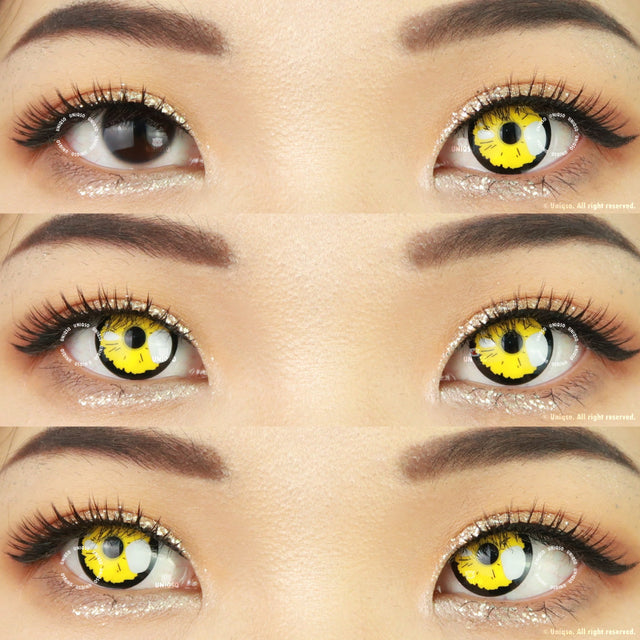 Sweety Real Anime Yellow (1 lens/pack)-Colored Contacts-UNIQSO EU