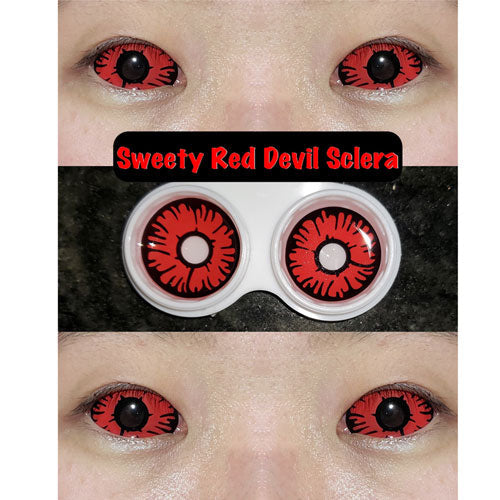 Sweety Red Sclera Contacts Devil Sclera (1 lens/pack)-Sclera Contacts-UNIQSO EU