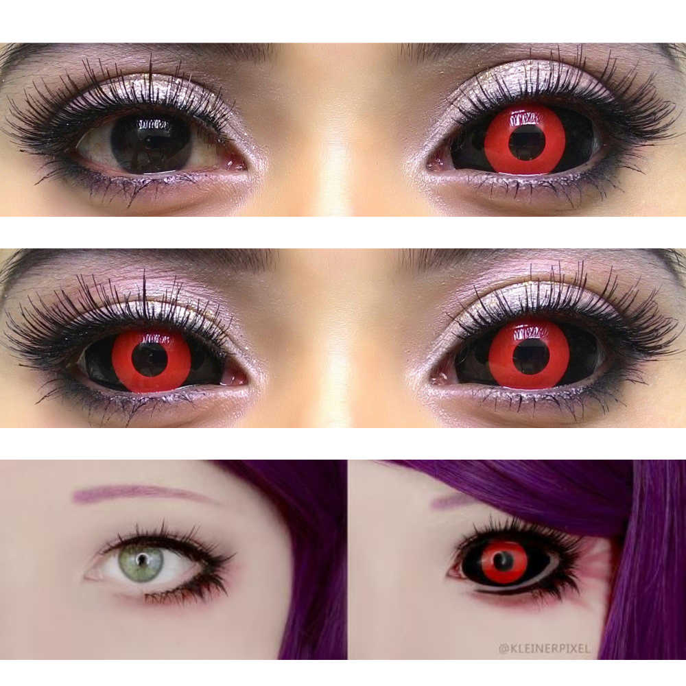 Sweety Red Sclera Contacts - Red Ghoul/Gremlin (1 lens/pack)-Sclera Contacts-UNIQSO