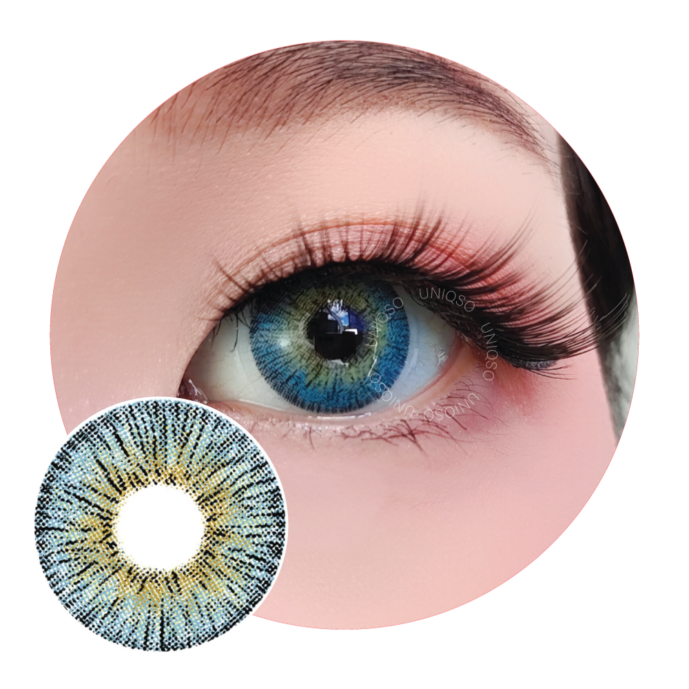 Sweety Retro Blue (1 lens/pack)-Colored Contacts-UNIQSO EU