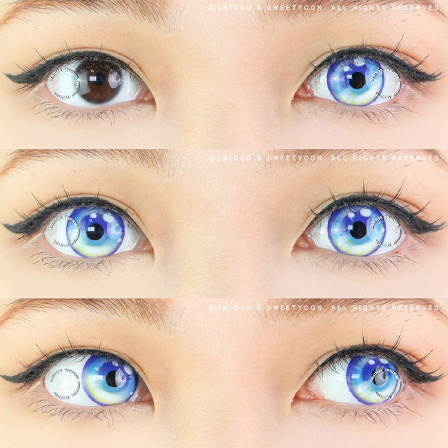 Sweety Sailor Cyan Blue (1 lens/pack)-Colored Contacts-UNIQSO EU