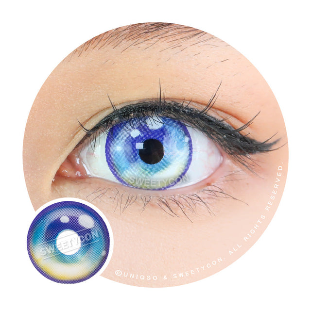 Sweety Sailor Cyan Blue (1 lens/pack)-Colored Contacts-UNIQSO EU