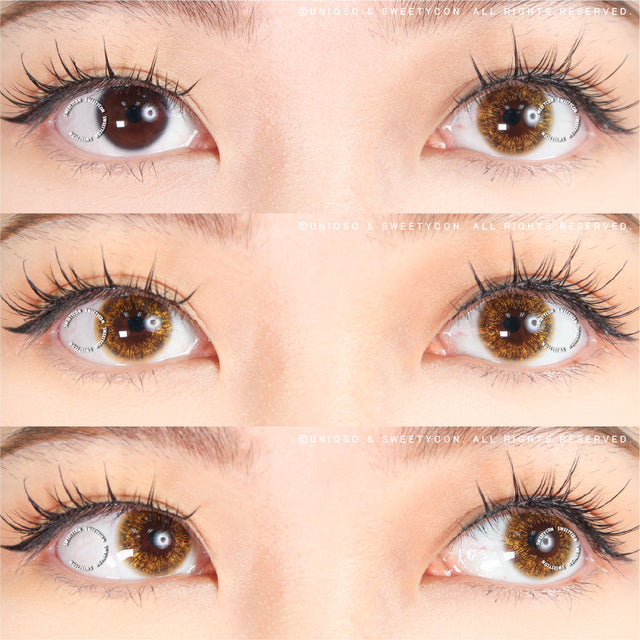 Sweety Shine Smile Brown (1 lens/pack)-Colored Contacts-UNIQSO EU
