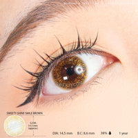 Sweety Shine Smile Brown (1 lens/pack)-Colored Contacts-UNIQSO EU