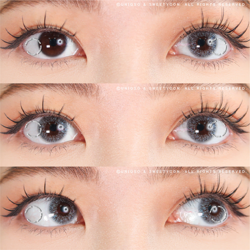 Sweety Shine Smile Grey (1 lens/pack)-Colored Contacts-UNIQSO EU