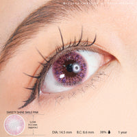 Sweety Shine Smile Pink (1 lens/pack)-Colored Contacts-UNIQSO EU