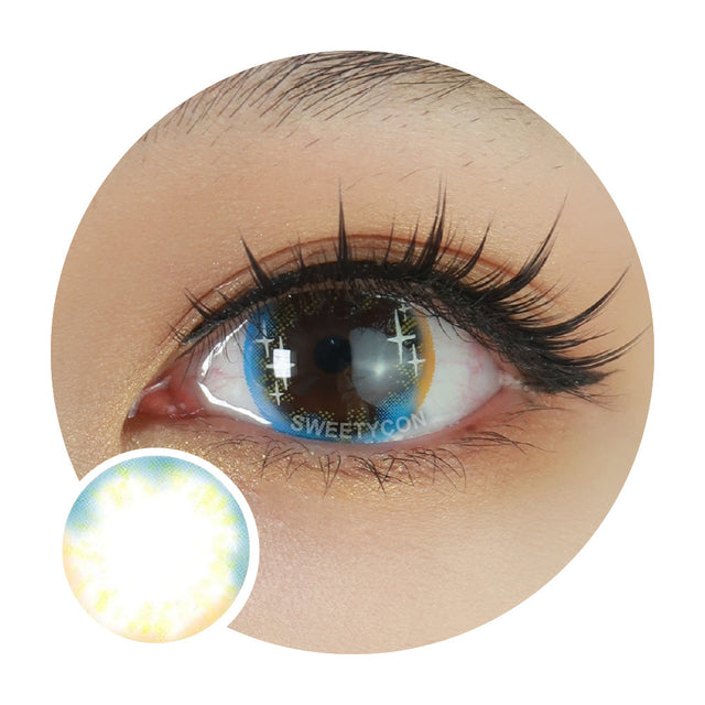 Sweety Shining Stars Blue (1 lens/pack)-Colored Contacts-UNIQSO EU
