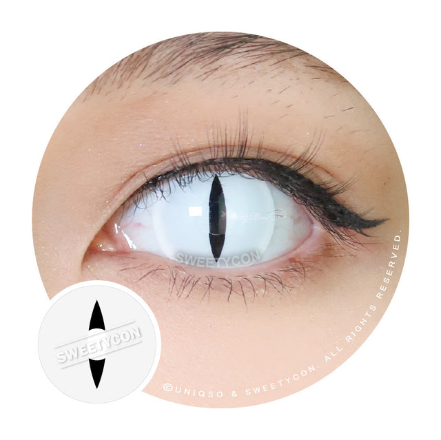 Sweety Snake Eye White (1 lens/pack)-Colored Contacts-UNIQSO EU