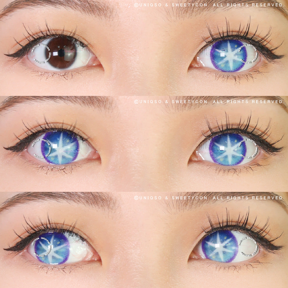 Sweety Star Idol Blue (1 lens/pack)-Colored Contacts-UNIQSO EU