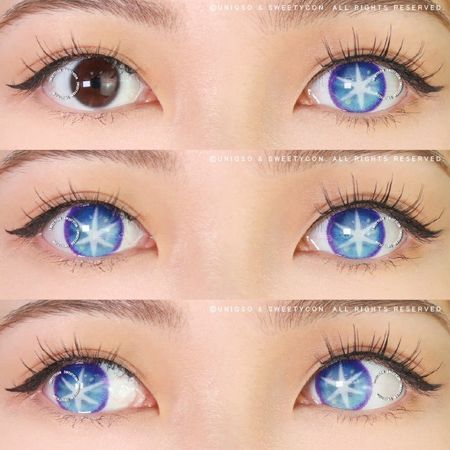 Sweety Star Idol Blue (1 lens/pack)-Colored Contacts-UNIQSO EU