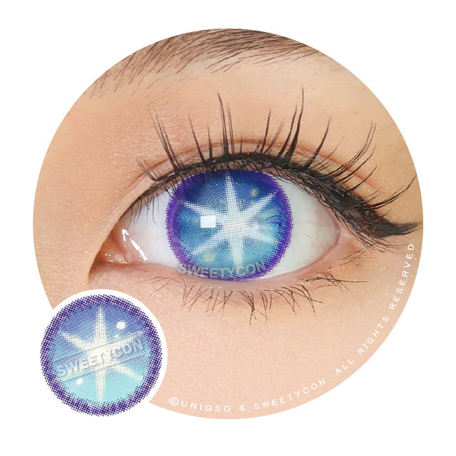 Sweety Star Idol Blue (1 lens/pack)-Colored Contacts-UNIQSO EU
