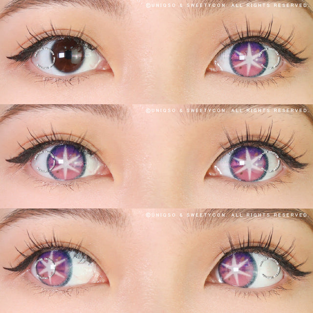 Sweety Star Idol Violet (1 lens/pack)-Colored Contacts-UNIQSO EU