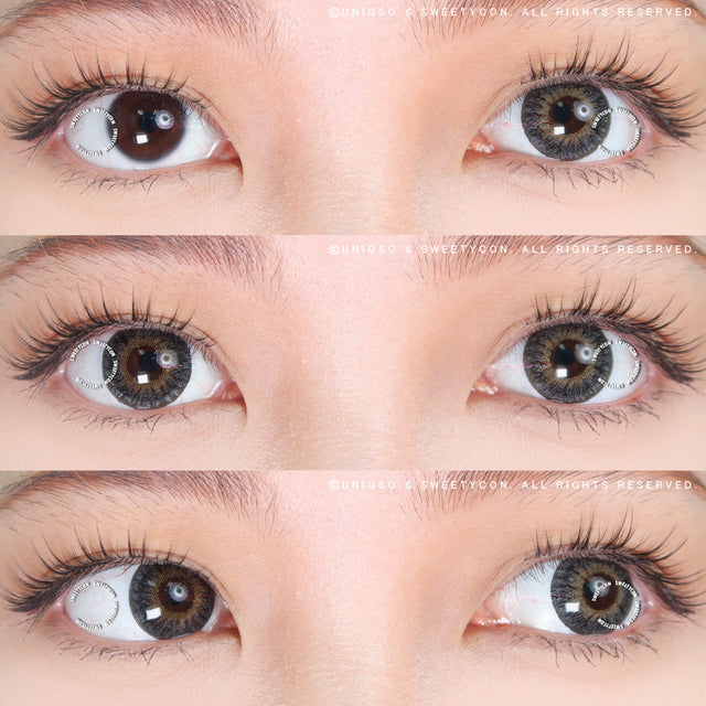 Sweety Swan Black (1 lens/pack)-Colored Contacts-UNIQSO EU