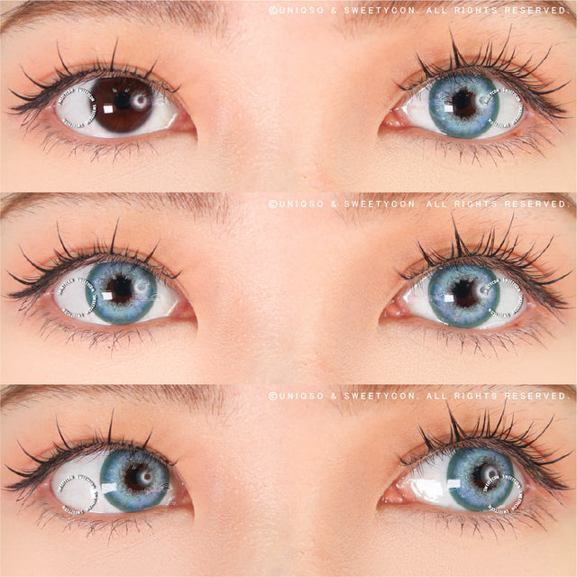 Sweety Twinkle Eye Blue (1 lens/pack)-Colored Contacts-UNIQSO EU
